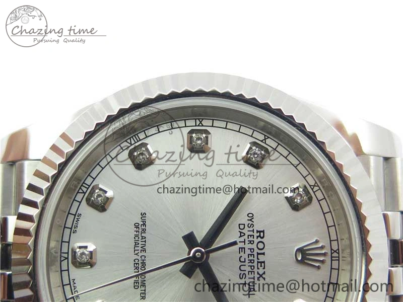 SmartChoice DateJust 126334 SS Noob 1:1 904L Best Edition Silver Dial Diamond on Jubilee Bracelet A 3152