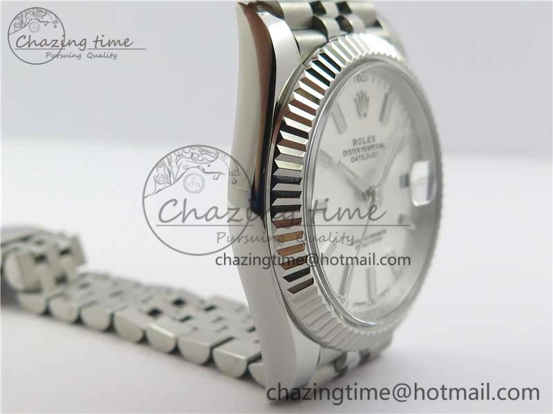 Sustainable DateJust 126334 SS Noob 1:1 904L Best Edition Silver Dial Stick Markers on Jubilee Bracelet A 3154