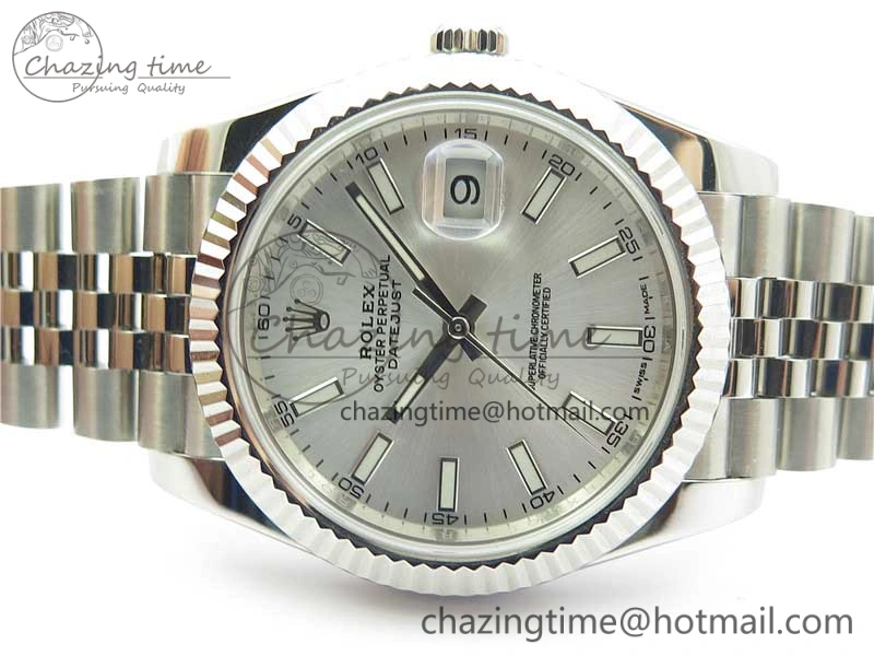 Sustainable DateJust 126334 SS Noob 1:1 904L Best Edition Silver Dial Stick Markers on Jubilee Bracelet A 3154
