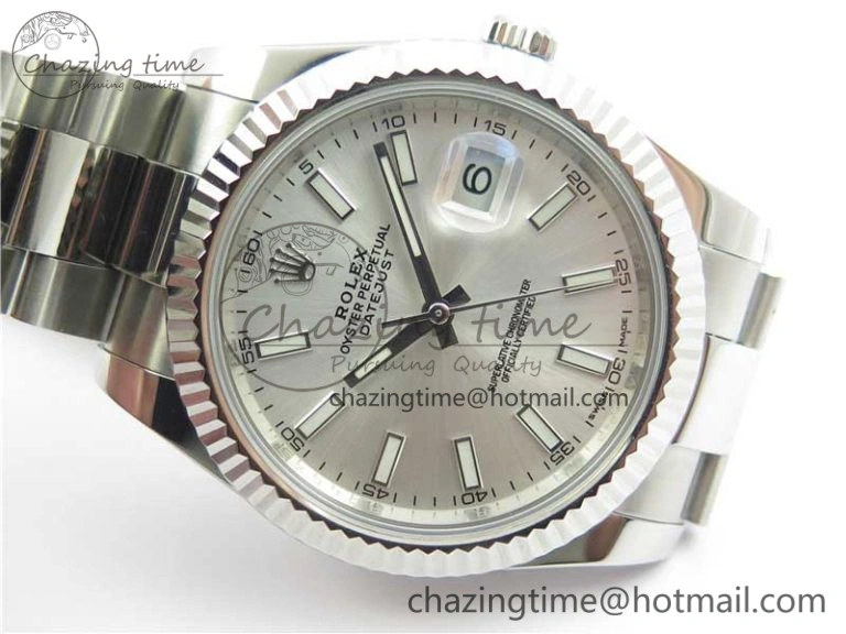 DateJust 126334 SS Noob 1:1 904L Best Edition Silver Dial Stick Markers on Oyster Bracelet A Affordable 3168
