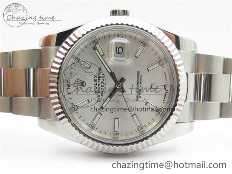 DateJust 126334 SS Noob 1:1 904L Best Edition Silver Dial Stick Markers on Oyster Bracelet A Affordable 3168