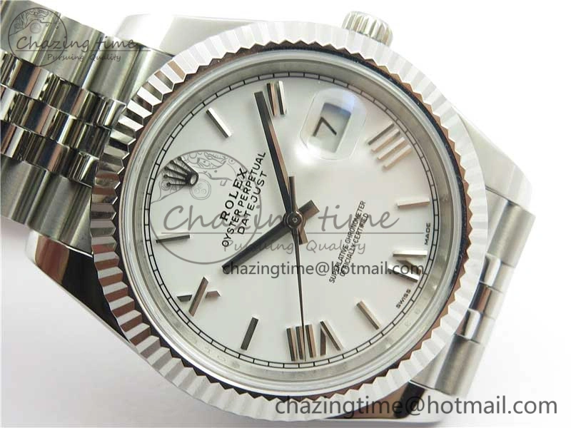WrinkleFree DateJust 126334 SS Noob 1:1 904L Best Edition White Dial Roman Markers on Jubilee Bracelet A 3162