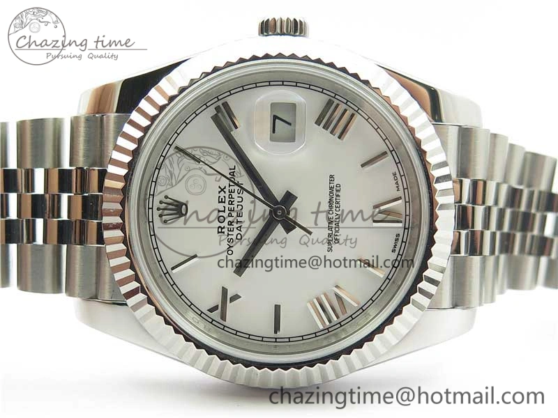 WrinkleFree DateJust 126334 SS Noob 1:1 904L Best Edition White Dial Roman Markers on Jubilee Bracelet A 3162