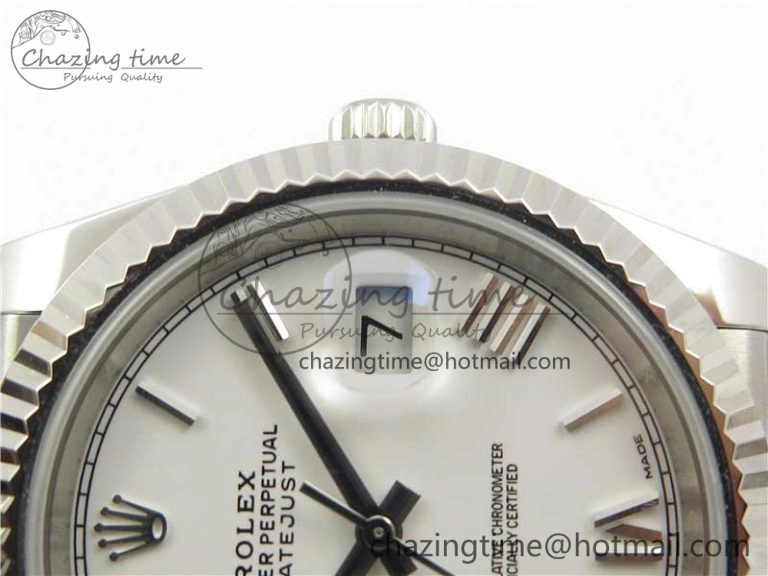 WrinkleFree DateJust 126334 SS Noob 1:1 904L Best Edition White Dial Roman Markers on Jubilee Bracelet A 3162