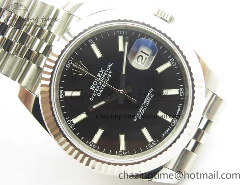 ZipUp DateJust 126334 SS REF 1:1 Best Edition Black Dial Stick Markers on New version Jubilee Bracelet A 3424