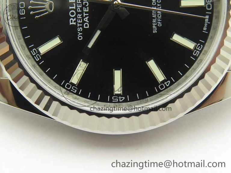 ZipUp DateJust 126334 SS REF 1:1 Best Edition Black Dial Stick Markers on New version Jubilee Bracelet A 3424