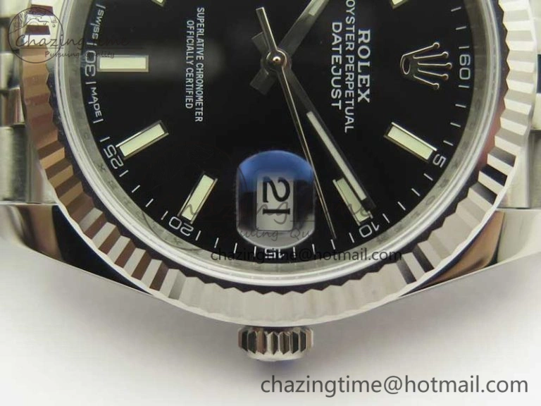 ZipUp DateJust 126334 SS REF 1:1 Best Edition Black Dial Stick Markers on New version Jubilee Bracelet A 3424