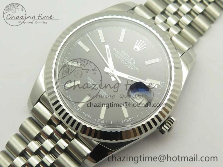 ZipUp DateJust 126334 SS REF 1:1 Best Edition Black Dial Stick Markers on New version Jubilee Bracelet A 3424