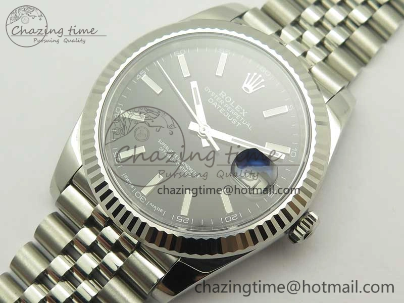 ZipUp DateJust 126334 SS REF 1:1 Best Edition Black Dial Stick Markers on New version Jubilee Bracelet A 3424