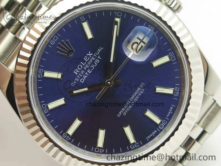 DateJust 126334 SS REF 1:1 Best Edition Blue Dial Stick Markers On New Version Jubilee Bracelet A Sleek 3478