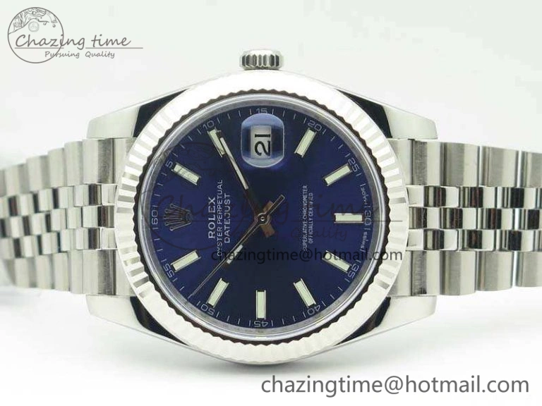 DateJust 126334 SS REF 1:1 Best Edition Blue Dial Stick Markers On New Version Jubilee Bracelet A Sleek 3478