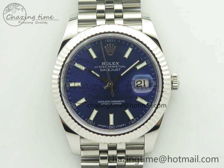 DateJust 126334 SS REF 1:1 Best Edition Blue Dial Stick Markers On New Version Jubilee Bracelet A Sleek 3478