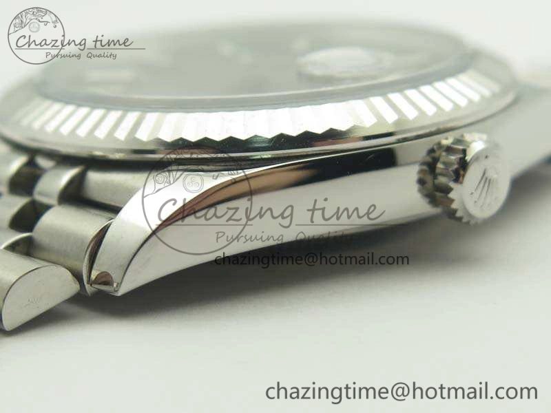 Snug DateJust 126334 SS REF 1:1 Best Edition Gray Dial Stick Markers On New Version Jubilee Bracelet A 3477