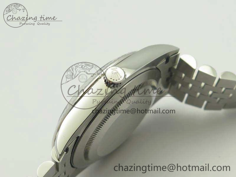 Snug DateJust 126334 SS REF 1:1 Best Edition Gray Dial Stick Markers On New Version Jubilee Bracelet A 3477
