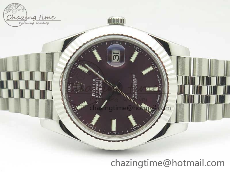 DateJust 126334 SS REF 1:1 Best Edition Purple Dial Stick Markers on New version Jubilee Bracelet A TravelReady 3422