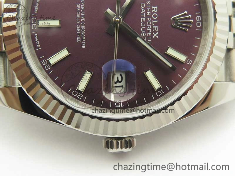 DateJust 126334 SS REF 1:1 Best Edition Purple Dial Stick Markers on New version Jubilee Bracelet A TravelReady 3422