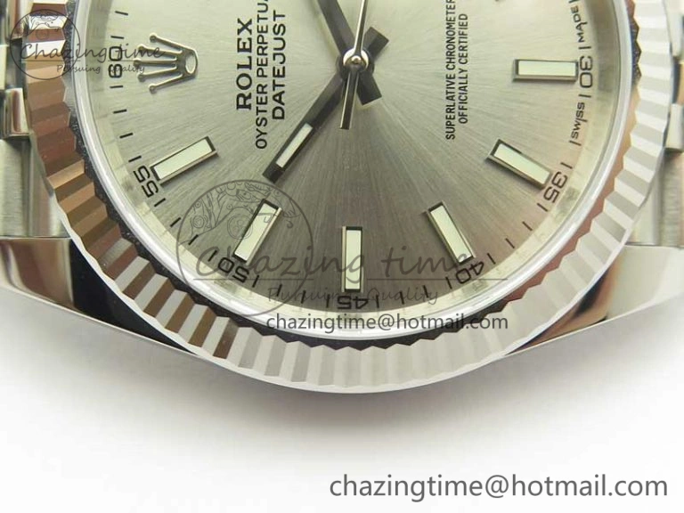 DateJust 126334 SS REF 1:1 Best Edition Silver Dial Stick Markers on New version Jubilee Bracelet A WellDesigned 3423