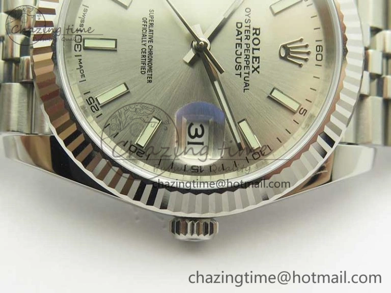 DateJust 126334 SS REF 1:1 Best Edition Silver Dial Stick Markers on New version Jubilee Bracelet A WellDesigned 3423