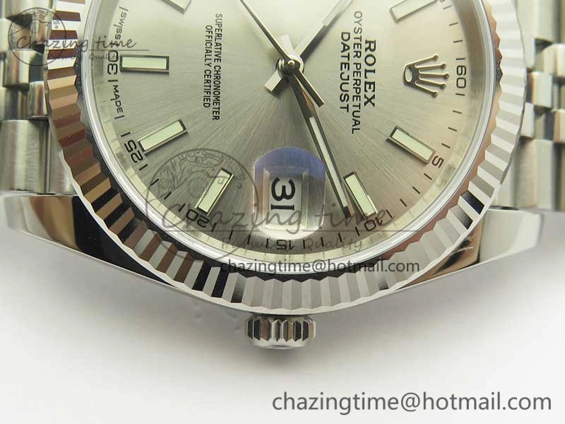 DateJust 126334 SS REF 1:1 Best Edition Silver Dial Stick Markers on New version Jubilee Bracelet A WellDesigned 3423