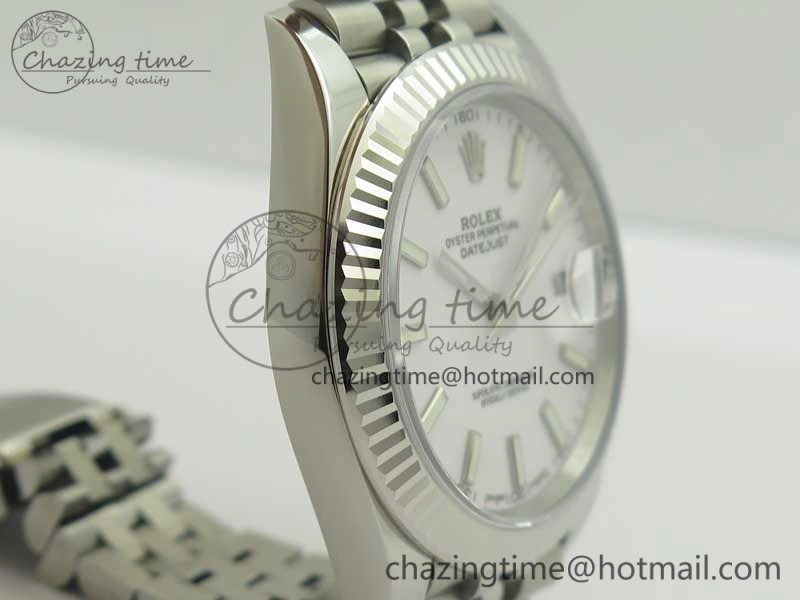 DateJust 126334 SS REF 1:1 Best Edition White Dial Stick Markers on New version Jubilee Bracelet A Thermal 3425