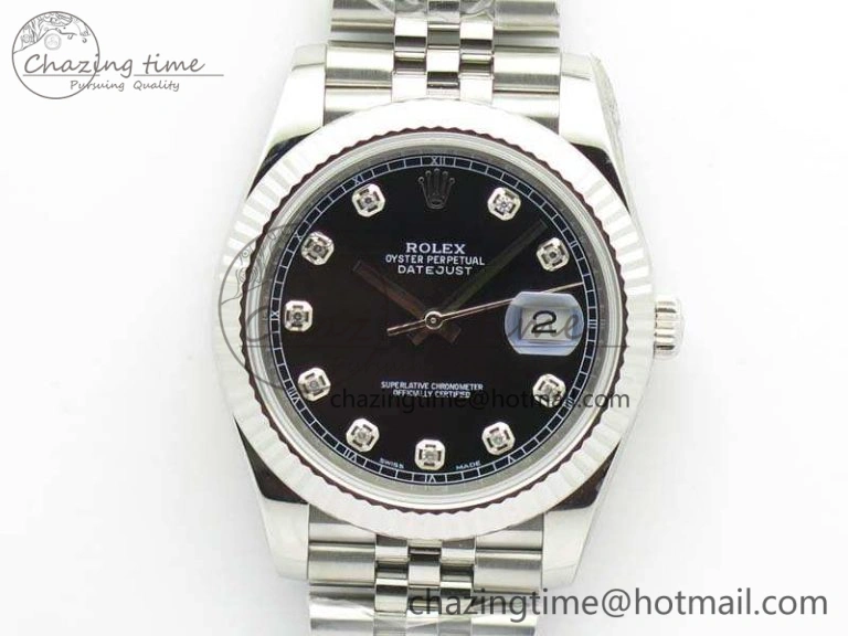 DateJust 228238 SS Noob 1:1 Best Edition Black Dial Diamond On Jubilee Bracelet A GoAnywhere 3499