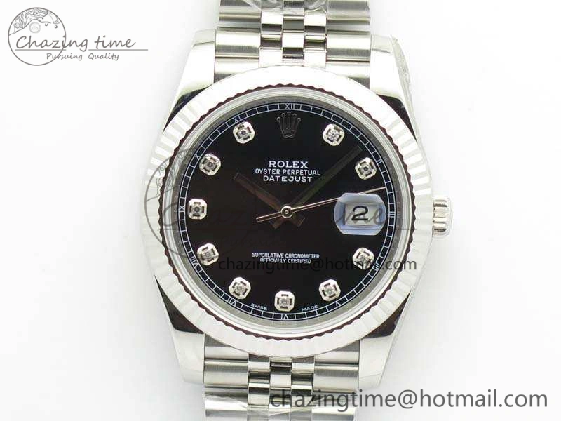 DateJust 228238 SS Noob 1:1 Best Edition Black Dial Diamond On Jubilee Bracelet A GoAnywhere 3499