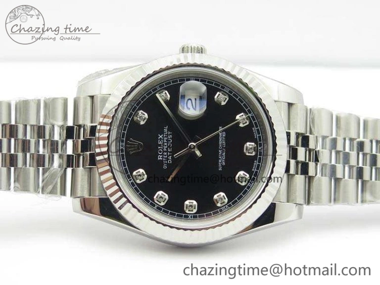 DateJust 228238 SS Noob 1:1 Best Edition Black Dial Diamond On Jubilee Bracelet A GoAnywhere 3499