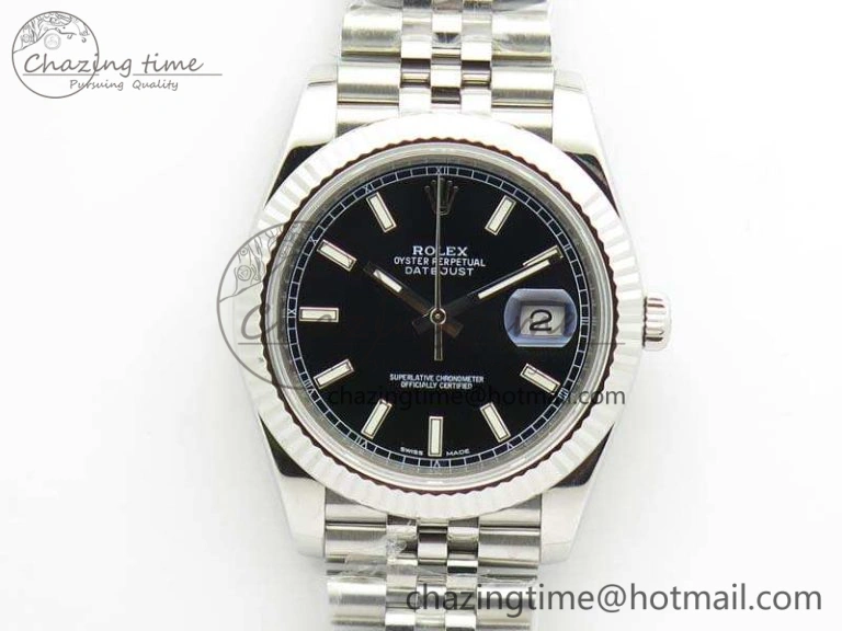 Popular DateJust 228238 SS Noob 1:1 Best Edition Black Dial Stick Markers On Jubilee Bracelet A 3507