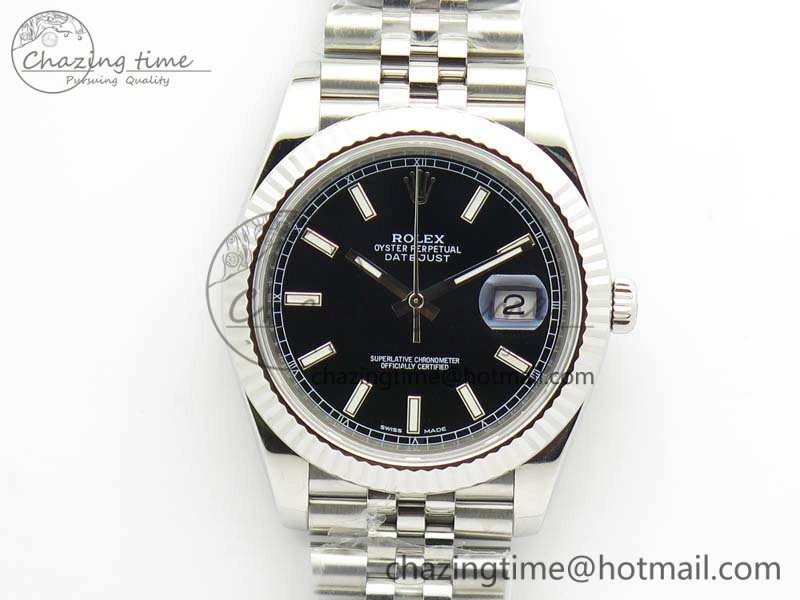 Popular DateJust 228238 SS Noob 1:1 Best Edition Black Dial Stick Markers On Jubilee Bracelet A 3507