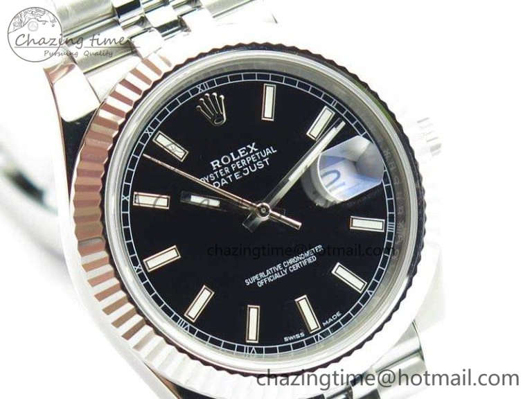Popular DateJust 228238 SS Noob 1:1 Best Edition Black Dial Stick Markers On Jubilee Bracelet A 3507