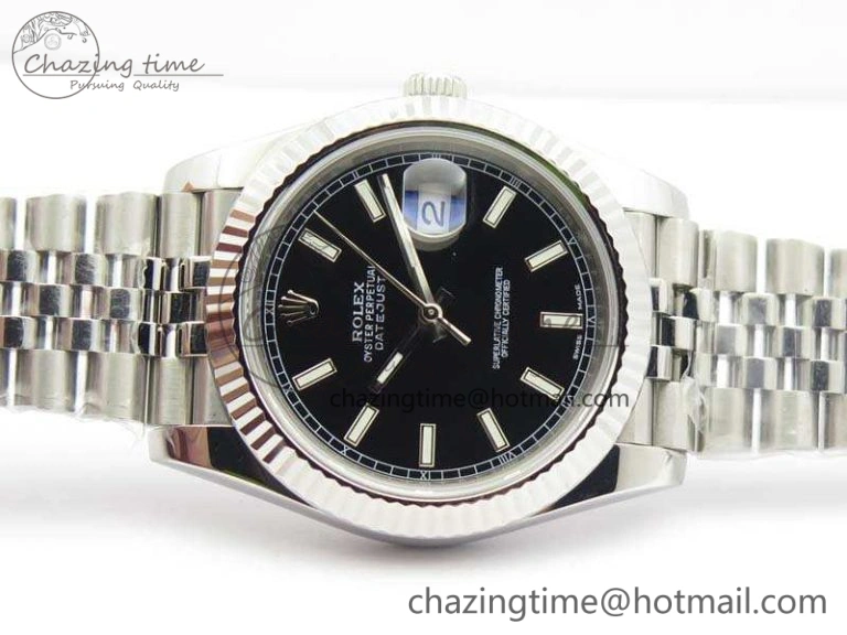 Popular DateJust 228238 SS Noob 1:1 Best Edition Black Dial Stick Markers On Jubilee Bracelet A 3507