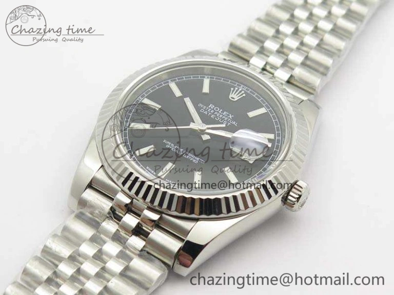 Popular DateJust 228238 SS Noob 1:1 Best Edition Black Dial Stick Markers On Jubilee Bracelet A 3507