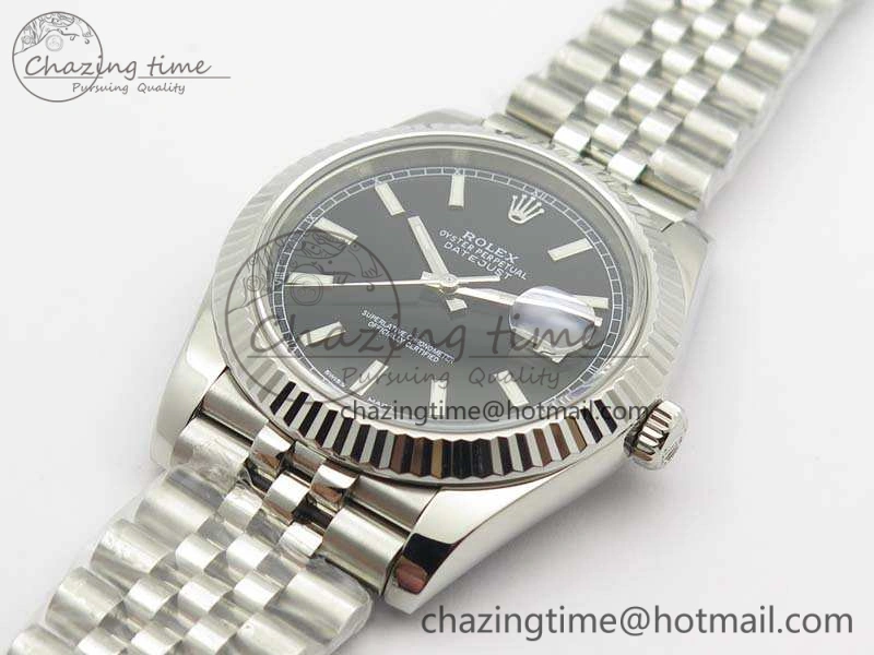 Popular DateJust 228238 SS Noob 1:1 Best Edition Black Dial Stick Markers On Jubilee Bracelet A 3507