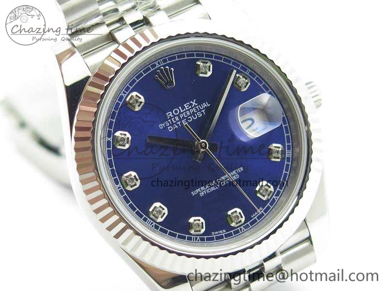 Seasonal DateJust 228238 SS Noob 1:1 Best Edition Blue Dial Diamond On Jubilee Bracelet A 3498