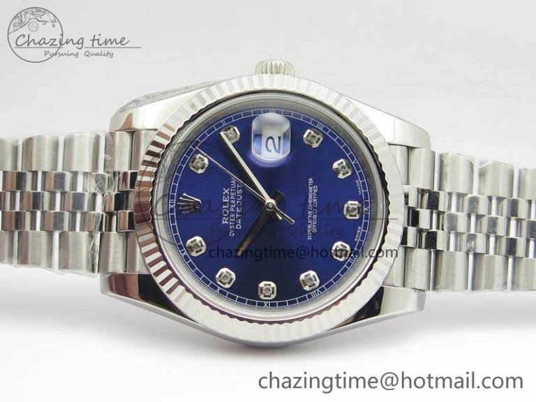 Seasonal DateJust 228238 SS Noob 1:1 Best Edition Blue Dial Diamond On Jubilee Bracelet A 3498