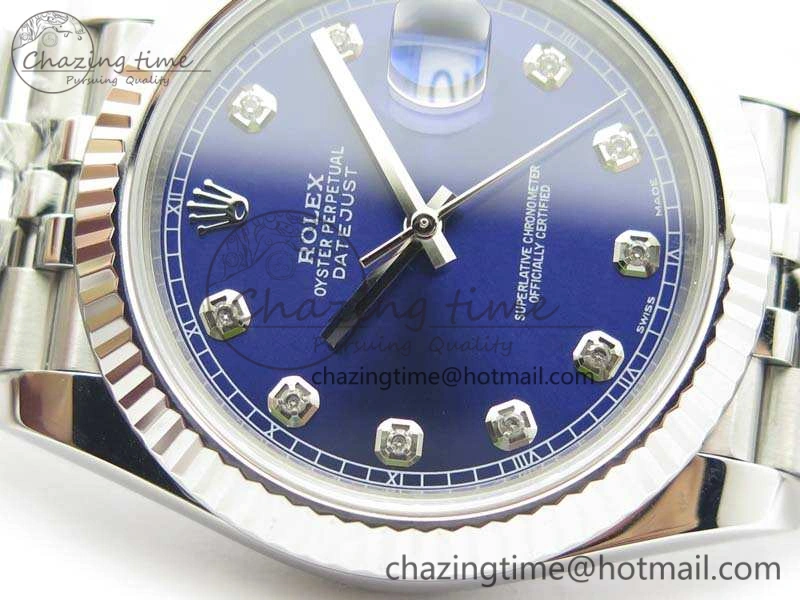 Seasonal DateJust 228238 SS Noob 1:1 Best Edition Blue Dial Diamond On Jubilee Bracelet A 3498