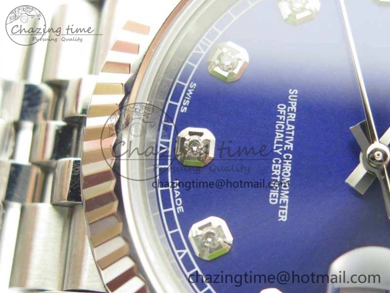 Seasonal DateJust 228238 SS Noob 1:1 Best Edition Blue Dial Diamond On Jubilee Bracelet A 3498