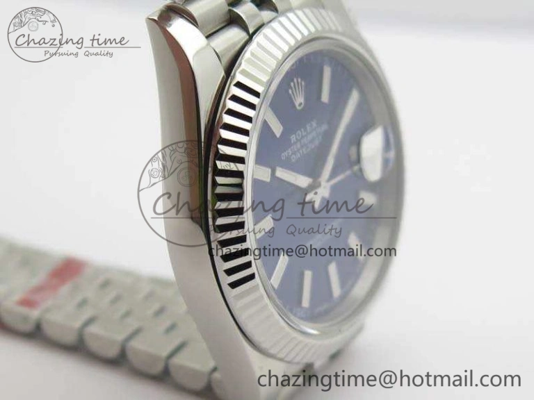 Modern DateJust 228238 SS Noob 1:1 Best Edition Blue Dial Stick Markers On Jubilee Bracelet A 3509