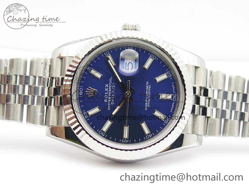 Modern DateJust 228238 SS Noob 1:1 Best Edition Blue Dial Stick Markers On Jubilee Bracelet A 3509