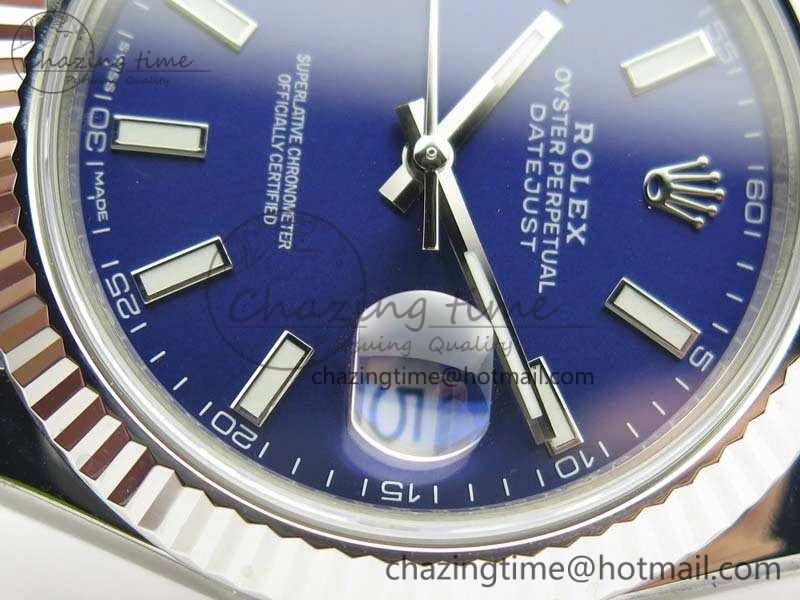 Modern DateJust 228238 SS Noob 1:1 Best Edition Blue Dial Stick Markers On Jubilee Bracelet A 3509