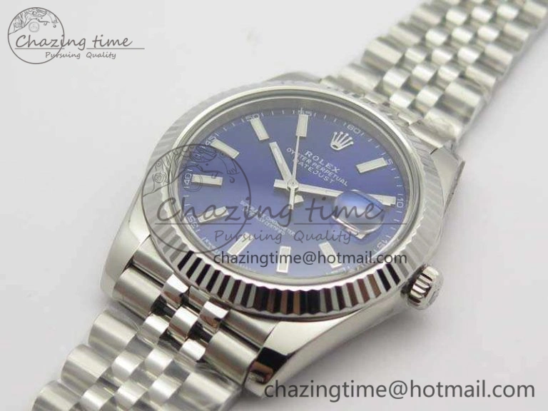 Modern DateJust 228238 SS Noob 1:1 Best Edition Blue Dial Stick Markers On Jubilee Bracelet A 3509