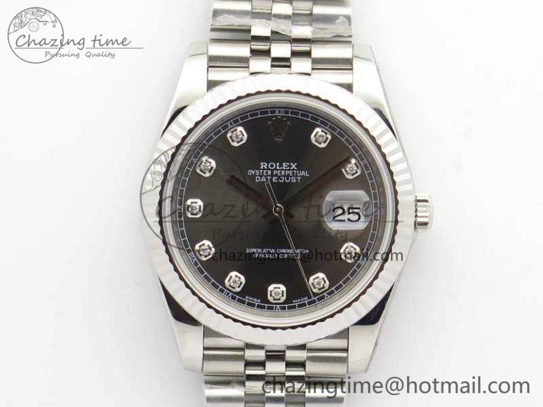 DateJust 228238 SS Noob 1:1 Best Edition Gray Dial Diamond On Jubilee Bracelet A ComfortFit 3500