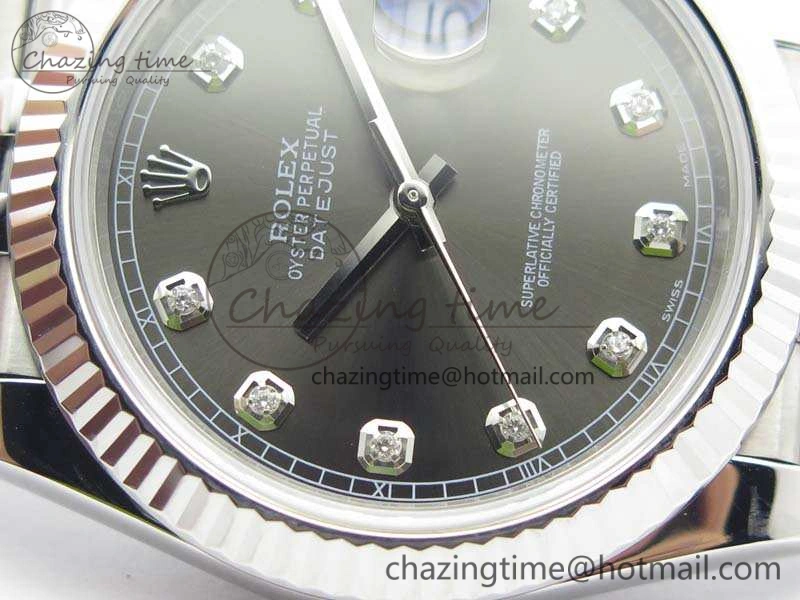 DateJust 228238 SS Noob 1:1 Best Edition Gray Dial Diamond On Jubilee Bracelet A ComfortFit 3500