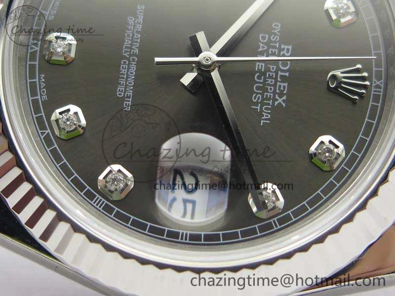 DateJust 228238 SS Noob 1:1 Best Edition Gray Dial Diamond On Jubilee Bracelet A ComfortFit 3500