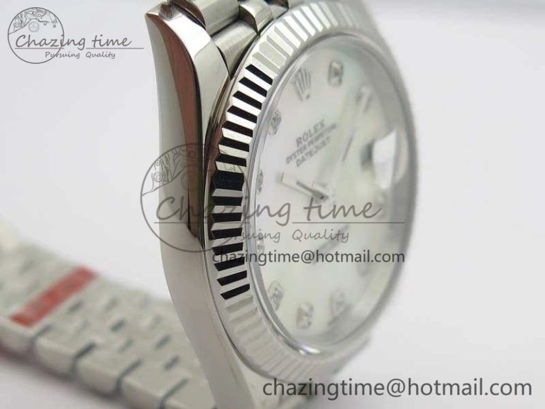 TravelReady DateJust 228238 SS Noob 1:1 Best Edition MOP Dial Diamond On Jubilee Bracelet A 3496