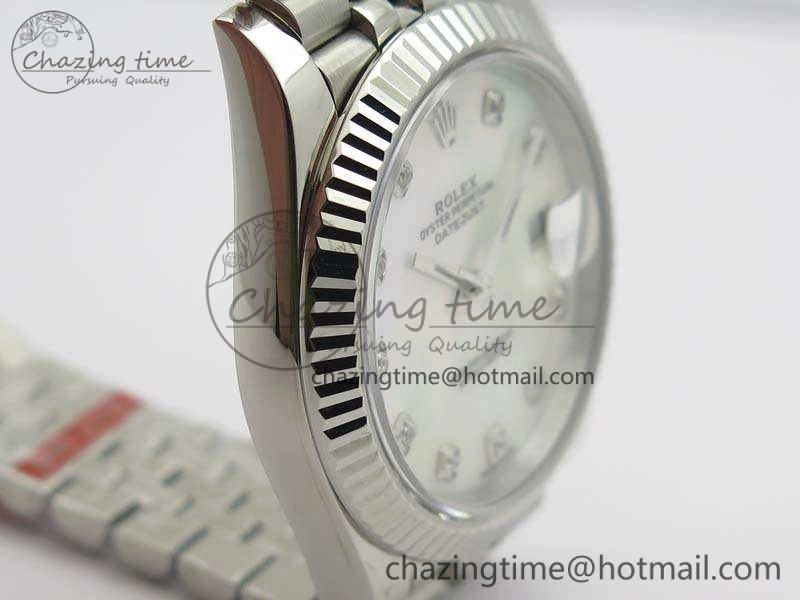TravelReady DateJust 228238 SS Noob 1:1 Best Edition MOP Dial Diamond On Jubilee Bracelet A 3496