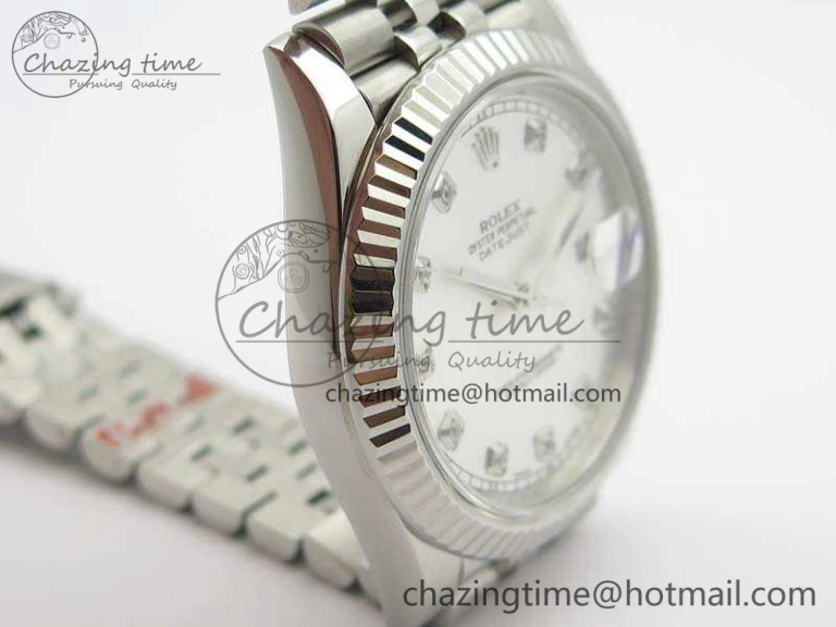 DateJust 228238 SS Noob 1:1 Best Edition Silver Dial Diamond On Jubilee Bracelet A Minimalist 3501