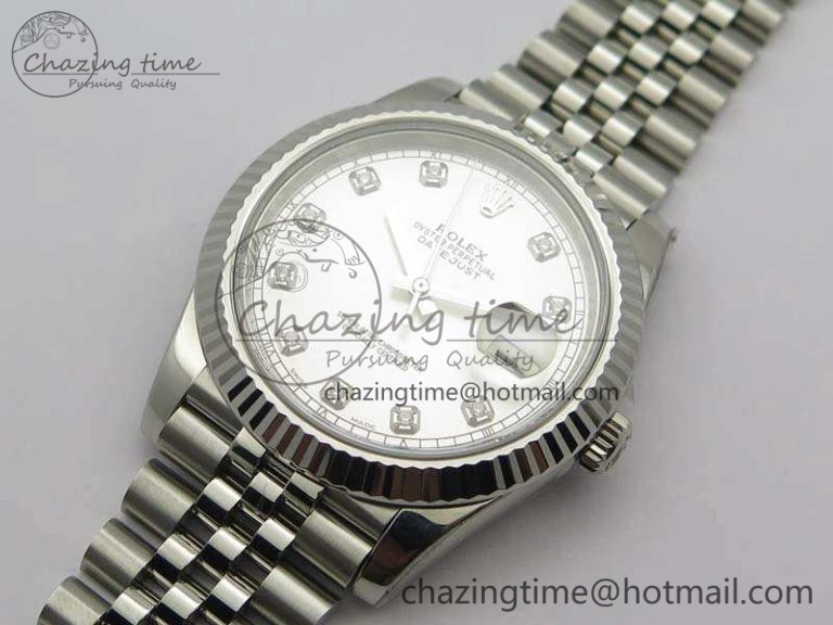 DateJust 228238 SS Noob 1:1 Best Edition Silver Dial Diamond On Jubilee Bracelet A Minimalist 3501
