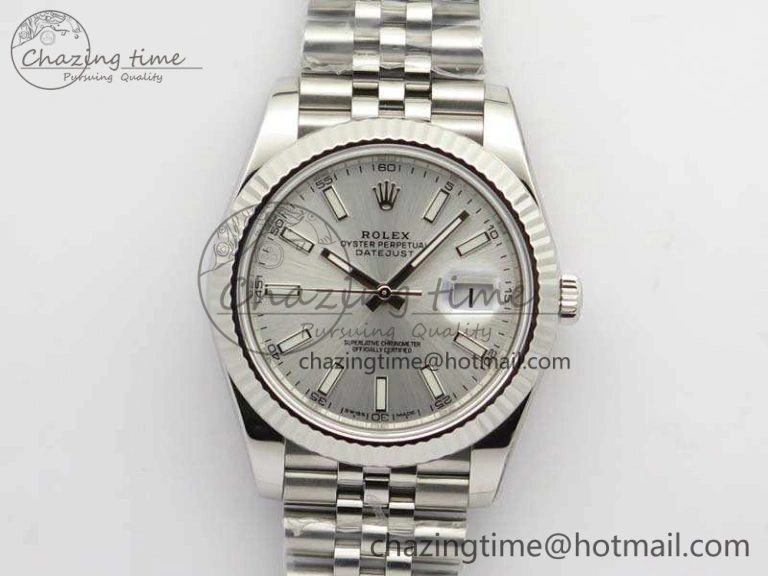 SoftTouch DateJust 228238 SS Noob 1:1 Best Edition Silver Dial Stick Markers On Jubilee Bracelet A 3511