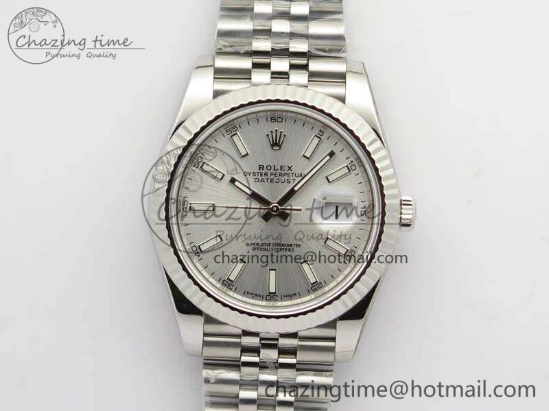SoftTouch DateJust 228238 SS Noob 1:1 Best Edition Silver Dial Stick Markers On Jubilee Bracelet A 3511